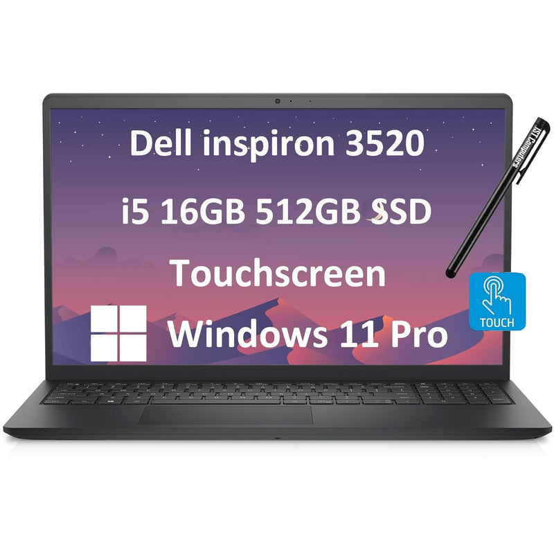 Dell Inspiron 15 15.6" Business Laptop (15.6" FHD Touchscreen IPS, Intel Core