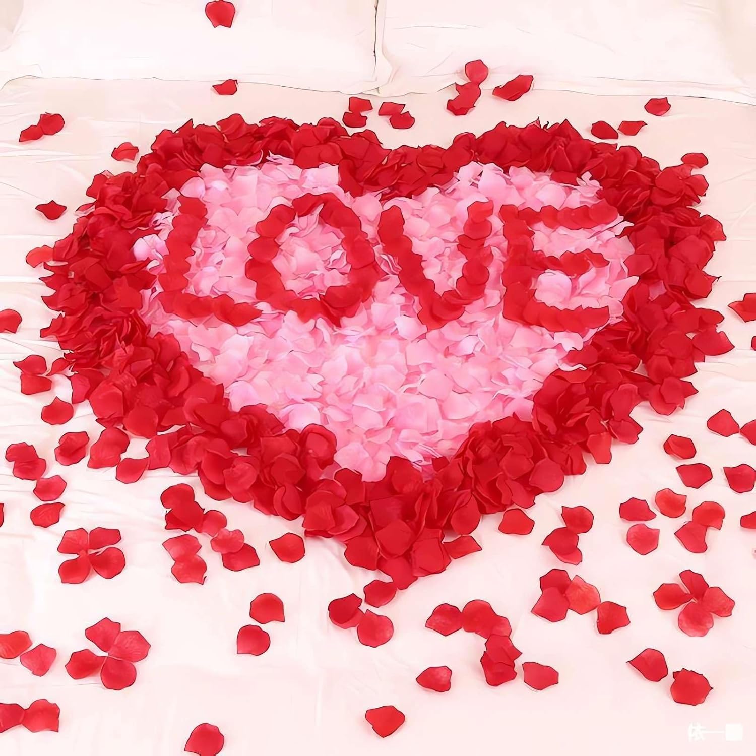 1000 Red Artificial Silk Rose Petals Flower Decoration For Valentine'S Day, Wedding, Anniversary Parties