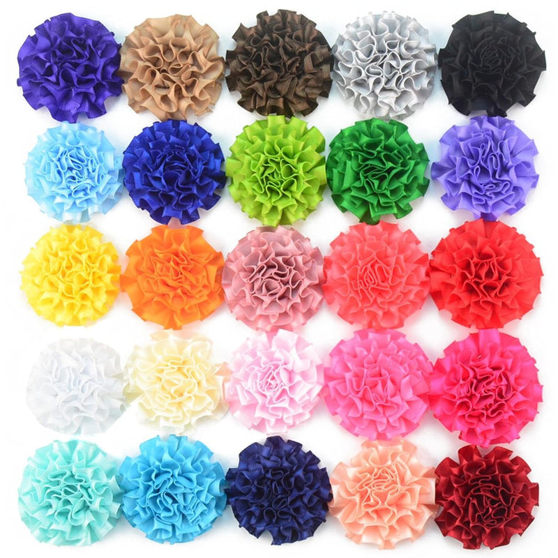 25Pcs Assorted Colours Diy Flower Headbands Decorative Wedding Flowers Handmad