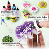 1Oz Matte Acrylic Paint Set With Precision Applicator Cap For Car Freshie Painting, Drawing And Diy Arts & Crafts Supplies For Adults(Pack Of 12)
