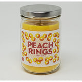 Peach Ring Candle ~ Candy Scented ~Scented Soy Wax 12Oz ~ Long Burn Time ~ Made In Usa (12 Oz, Peach)