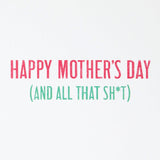 Hallmark Shoebox Funny Mothers Day Cards (The Best Moms Yell Sh*t Sometimes) Pack of 4