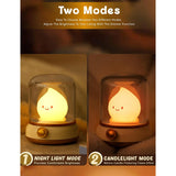 Cute Ghost Campfire Lamp, Halloween Decor,Kids Night Light?Adjustable Dimmable Rechargeable Night Light For Kids, Girls, Boys Gifts,Halloween,Christmas Decorations