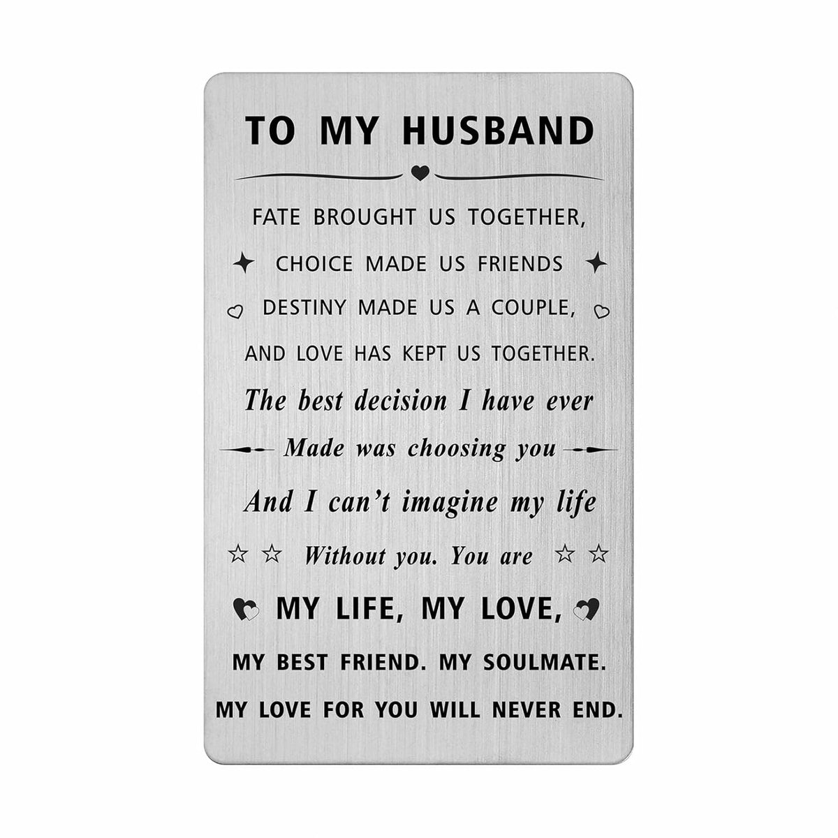 Husband Valentines Day Card From Wife, Personalized I Love My Husband Birthday Gift Ideas, Mens Fathers Day Anniversary Card For Him