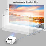 1080P Projector, 15000Lux, 4K Support, 350", 150K Hrs LED, Home/Outdoor