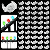 100 Pack C9 Magnetic Christmas Light Clips, Extra Strong Magnetic Clips Hooks For Christmas Lights, Magnet Christmas Light Clips For C9 C7 Sockets Metal Roof Gutters Outside Patio Holiday Lighting