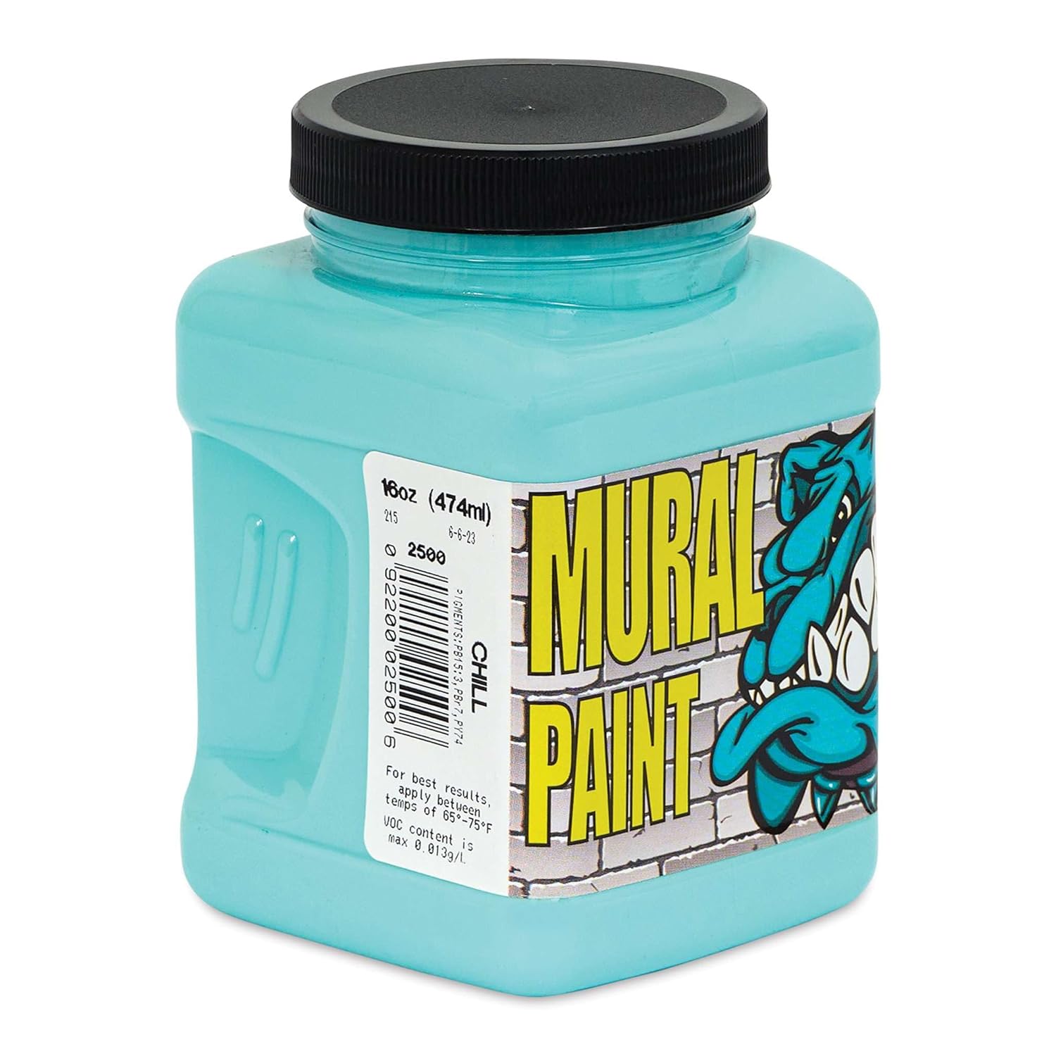 Chroma Acrylic Mural Paint for Interior and Exterior Murals - Lightfast, Mixable, Hard-Wearing Vibrant Pigment, 16 oz Chill (2500)