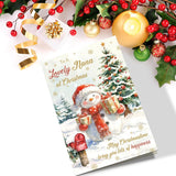 Cute Christmas Card For Nana, Grandma Christmas Card From Grandson Granddaughter, Merry Xmas Cards For Grandma