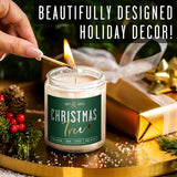 Christmas Tree Candles, Christmas Candles Scented - 'Christmas Tree' Soy Candle W/Balsam, Cedar & Citrus - Infused With Essential Oils I Balsam Pine Candle I 9Oz, 50Hr, Usa Made