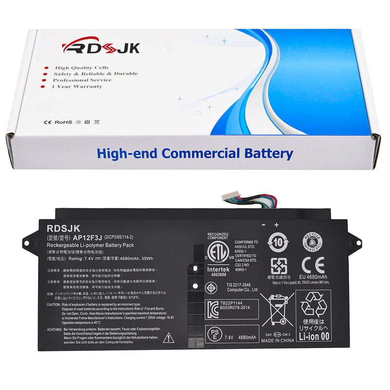 Ap12F3J Laptop Battery For Acer Aspire S7 S7-391 Ultrabook S7-391-53334G12Aws