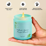 Lime Basil Orange Scented Candle – 7Oz Hand-Poured Non-Toxic Soy Wax, Aromatherapy For Relaxation, Stress Relief & Cozy Home, Thoughtful Gift For Mum, Sister & Friends