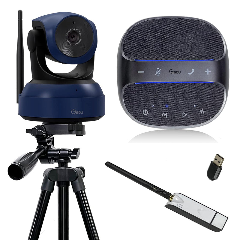 Wireless Webcam, 1080P Hd Video Calling And Streaming Camera Compatible With B