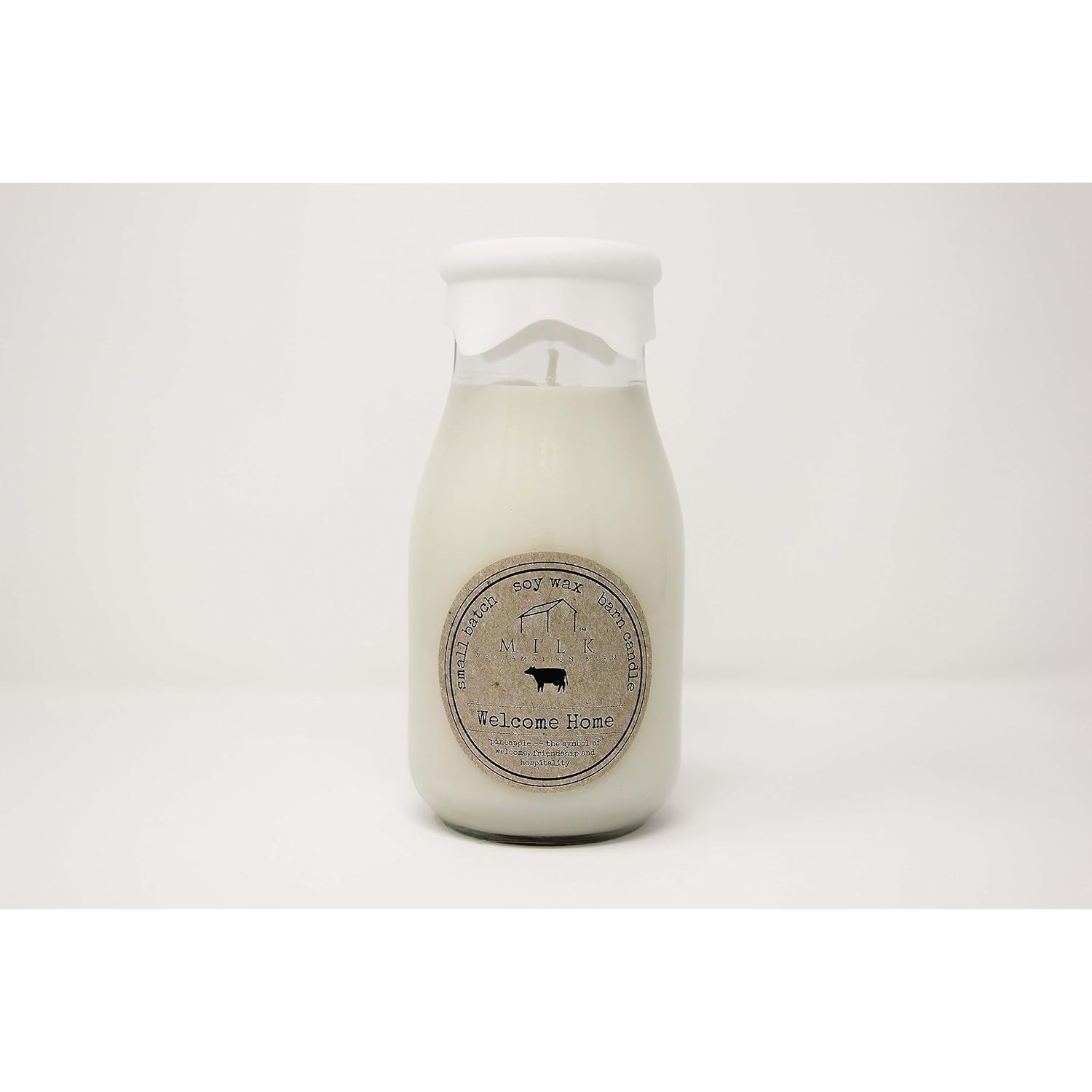 Welcome Home Milk Bottle Candle, 12.5 Ounce
