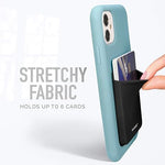 Stick-On Fabric Phone Wallet, Cute Card Holder for iPhone Case - Pocket Style