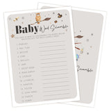 Baby Shower Games For Boy And Girl, 30 Magic School Baby Word Scramble + 1 Answer Card, Magical Wizard Gender Reveal Party Decorations Supplies Favors-H07