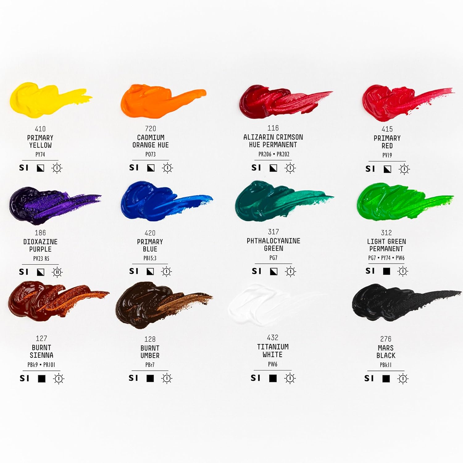 Liquitex BASICS Acrylic Paint Set, 12 x 22ml (0.74-oz) Tube Paint Set