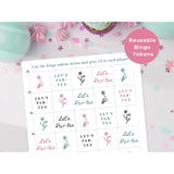 Tea Party Games For Women - 20 Unique Cards - Tea Party Bingo Game Supplies For Adults - Decorations & Favors For Birthday, Bridal Shower, Baby Shower & Mother'S Day