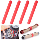 4 Pcs Silicone Storage Band For Baking Mats Wrapping Paper Clamps Silicone Roll Holder Flip Wraps Gift Poster Paper Roll Holder Slap Bands For Christmas Storage Organization
