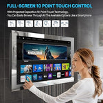 21.5" 1080p Smart Mirror TV, IP66 Waterproof, Touchscreen, Android 11, 2023