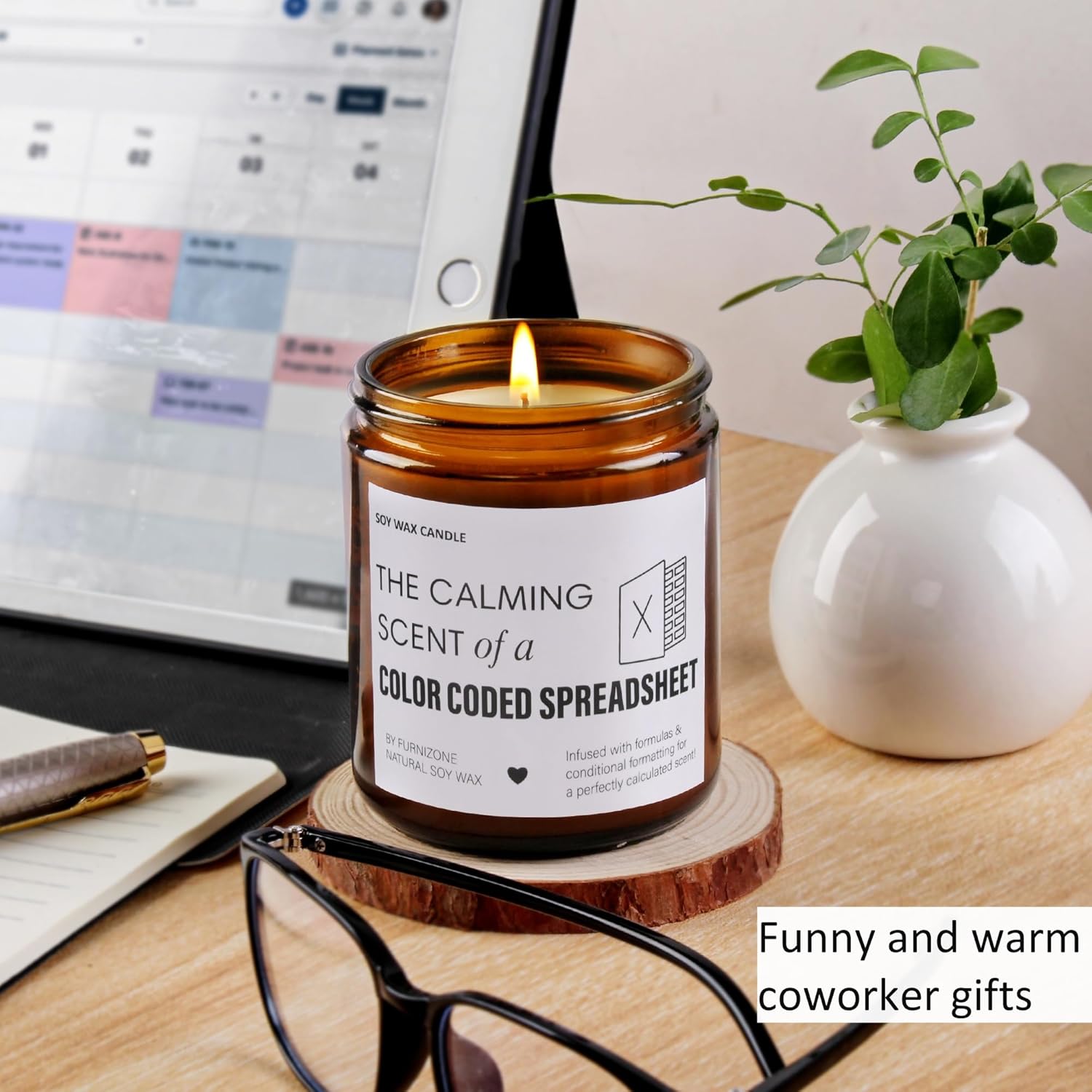 Retirement Gifts For Women, Best Friend Birthday Gifts For Work Bestie, Fathers Day Gift, Funny Friend Coworker Leaving Gift, Lavender Candles For Christmas