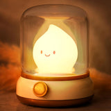 Cute Ghost Campfire Lamp, Halloween Decor,Kids Night Light?Adjustable Dimmable Rechargeable Night Light For Kids, Girls, Boys Gifts,Halloween,Christmas Decorations