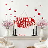 19.7 Inch Valentines Day Decorations 12Pcs Valentine Picks And Sprays Artificial Floral Stems With Pink Heart Shaped Berry For Home Table Centerpieces Wedding Anniversary Candlelight Dinner