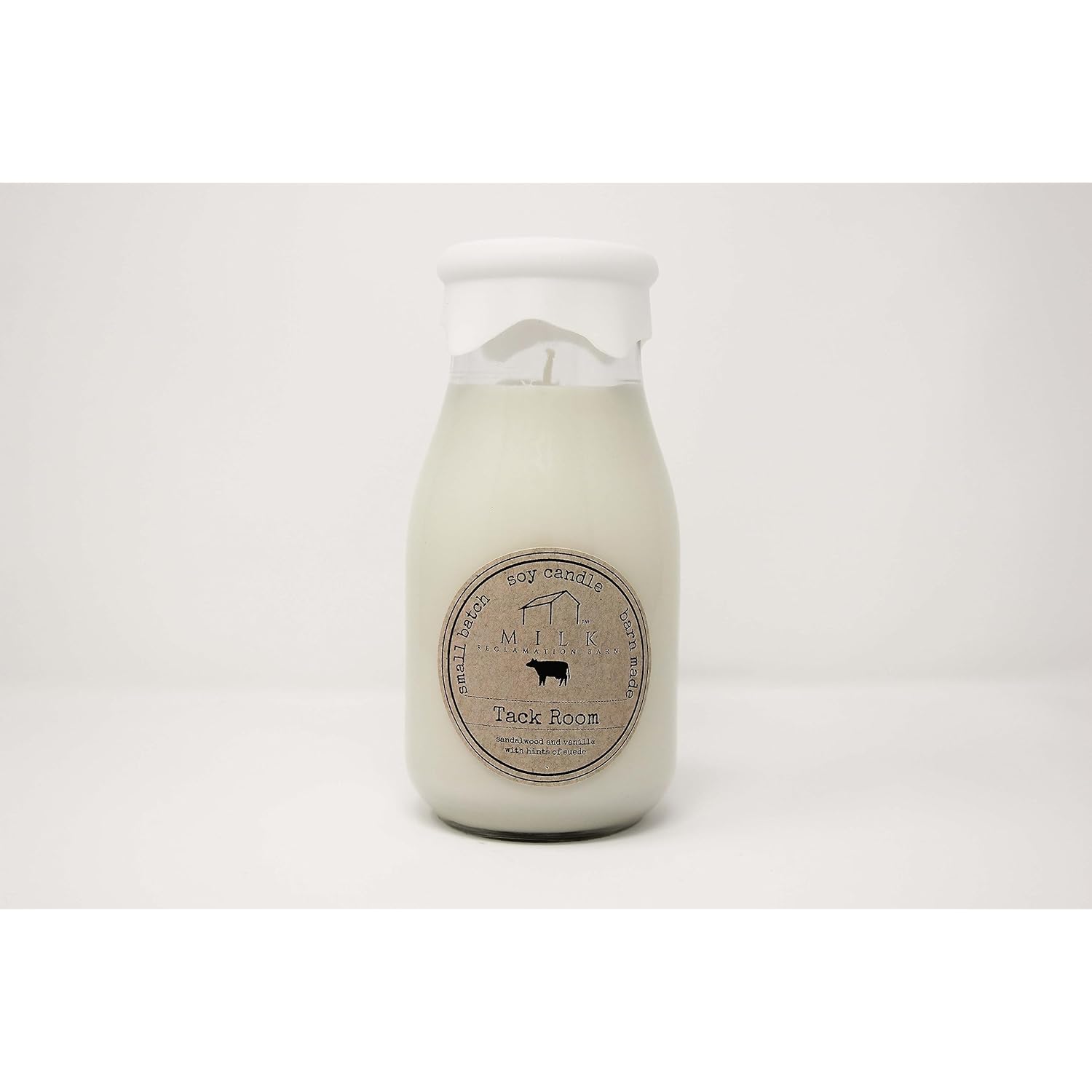 Tack Room Milk Bottle Candle, 12.5 Ounce