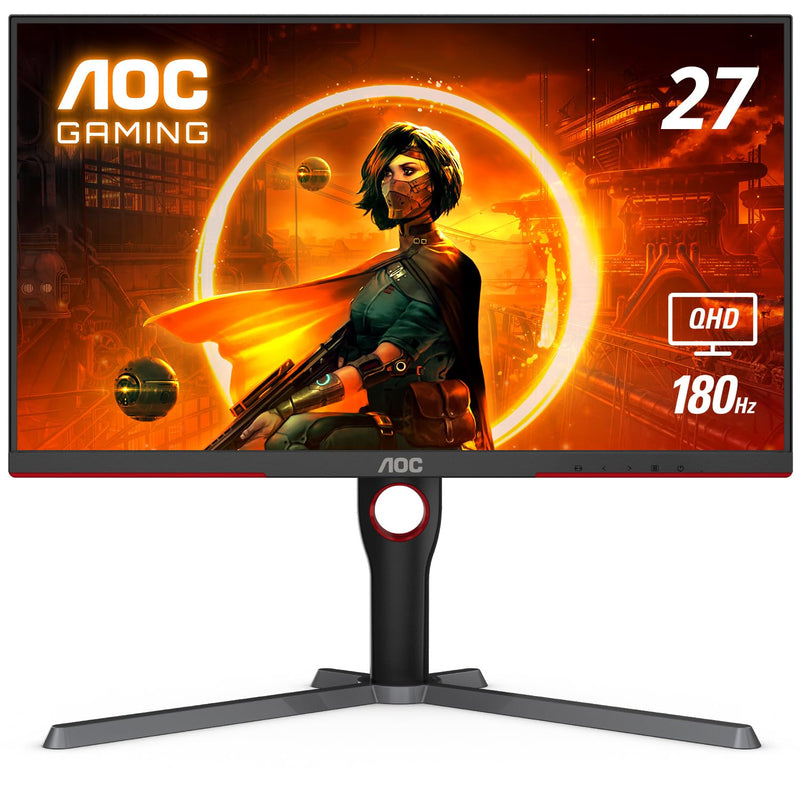 Q27G3Xmn 27" Mini Led Gaming Monitor, 2K Qhd 2560X1440, 180Hz 1Ms, 2X Hdmi 2.0