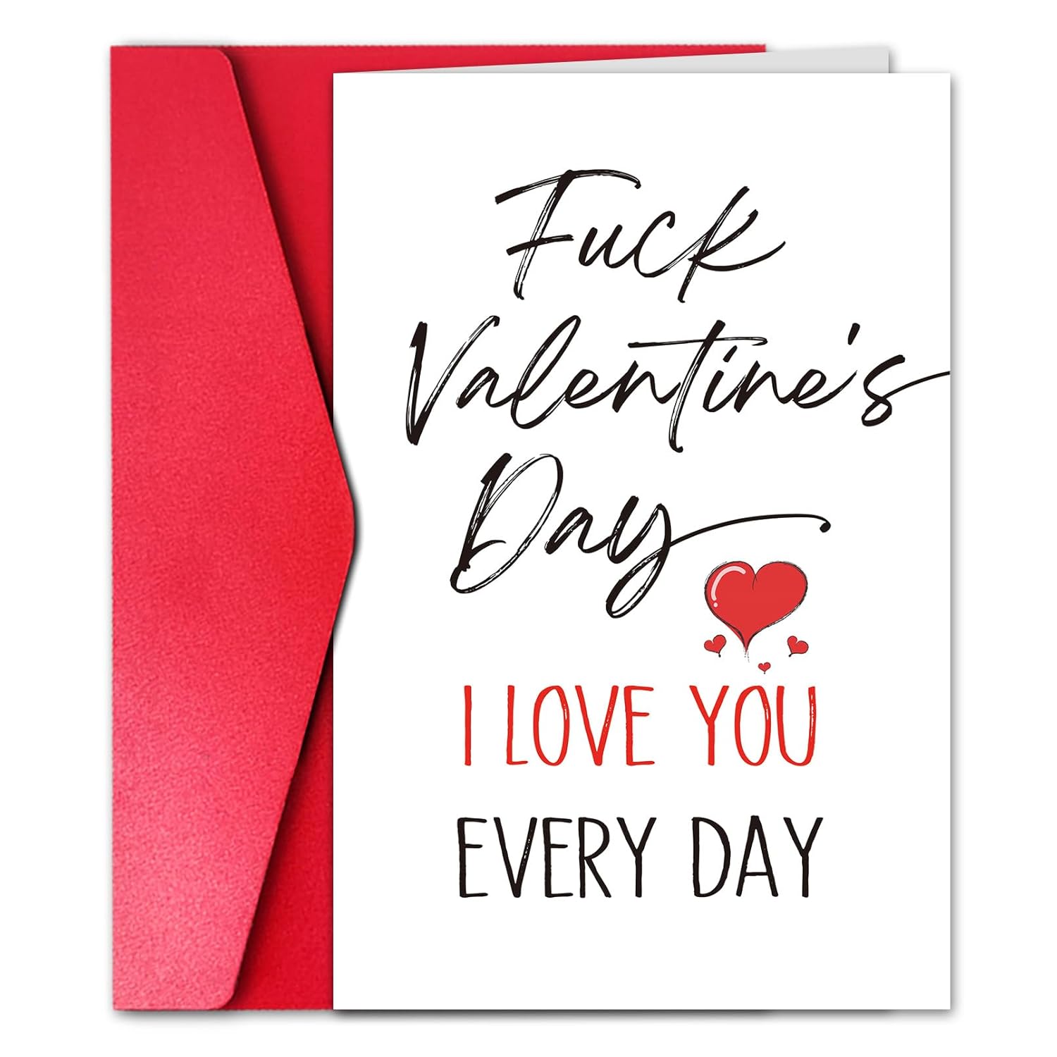 Funny Valentines Day Card For Him, Happy Valentine’S Day Card For Husband Boyfriend, I Love You Everyday