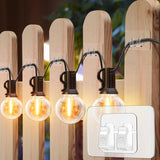 Hooks For Outdoor String Lights-100Pcs Heavy Duty Hooks With Adhesive Strips?No Holes, No Tools, No Drill Light Clips, Perfect For Christmas And Patio Decor.- Outdoors Sticky Clip