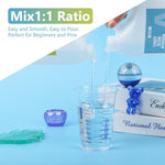 Epoxy Resin-1 Gallon, Crystal Clear Epoxy Resin Kit, No Yellowing No Bubble Art Resins Casting Resin For Art Crafts, Jewelry Making, Wood & Resin Molds(0.5 Gallon X 2)