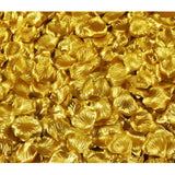 500Pcs Gold Artificial Silk Flower Petals Silk Rose Petals Fake Emulation Rose Pedals To Throw For Hotel Home Parties Anniversaries Wedding Decor, Artificial Flower Petals For Party Home Hotel
