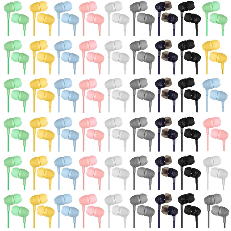 200 Pack Kids Earbuds Bulk Earbud Headphones 3.5 Mm In-Ear Earphones Wired Ear