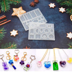 229Pcs Diy Jewelry Casting Molds Tools Set More Than 120 Designs Contains 8 Silicone Jewelry Resin With 70 Designs,1 Earring Molds With 25 Designs,2 Necklace Bear Molds,3 Diamonds Mold