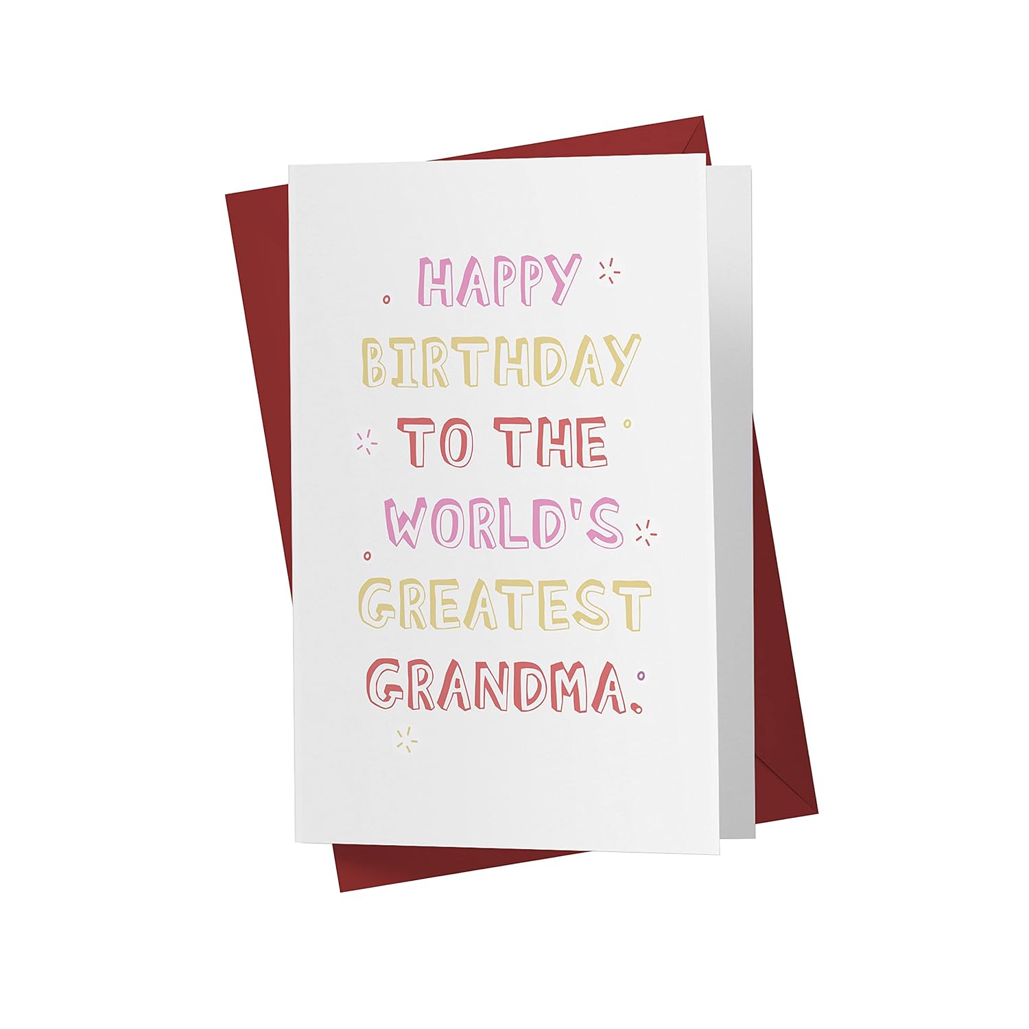 Funny Birthday Card For Grandmother, Her – Grandson And Granddaughter – Anniversary Card For Coworkers, Family, Friends – With Envelope (Greatest Grandmother)