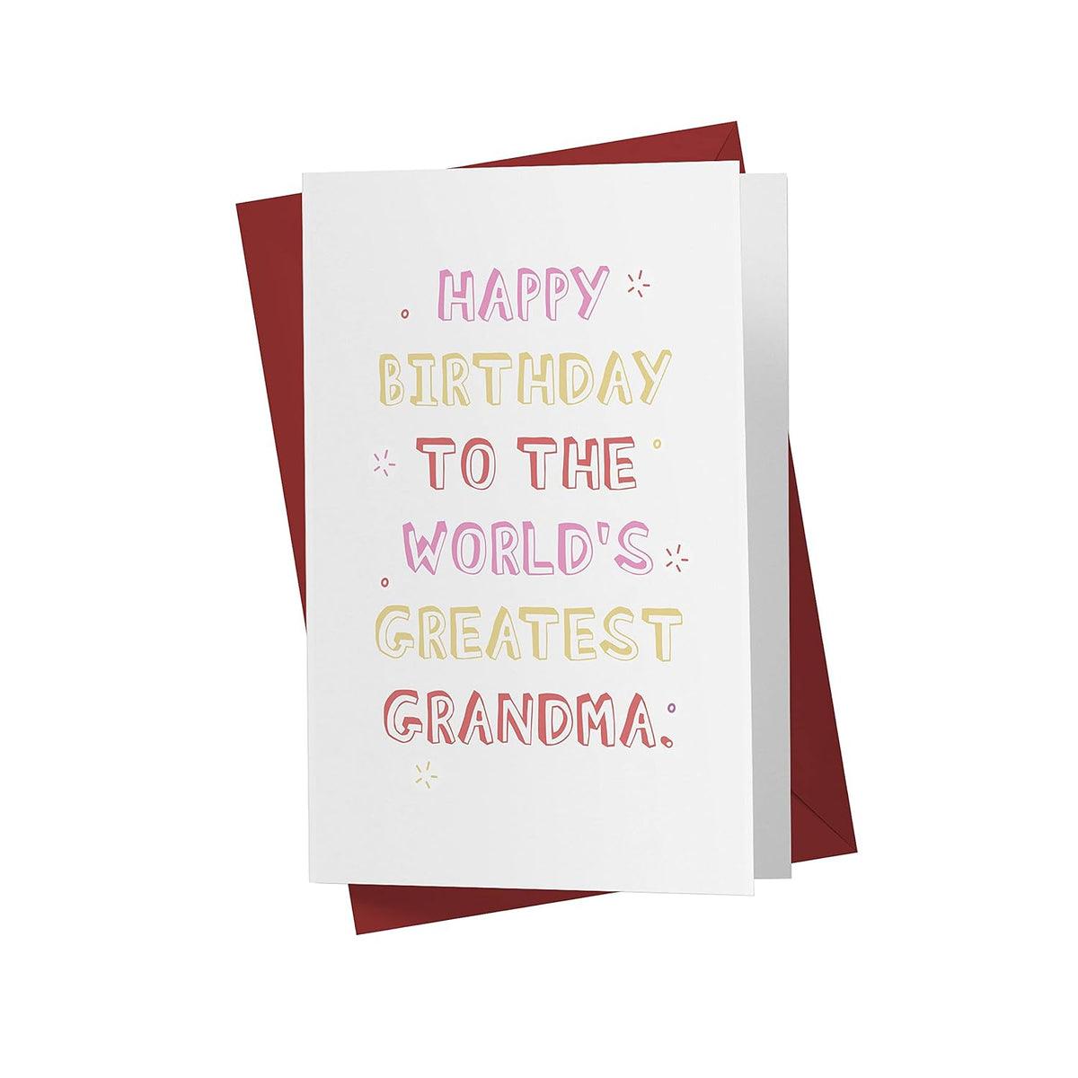 Funny Birthday Card For Grandmother, Her – Grandson And Granddaughter – Anniversary Card For Coworkers, Family, Friends – With Envelope (Greatest Grandmother)