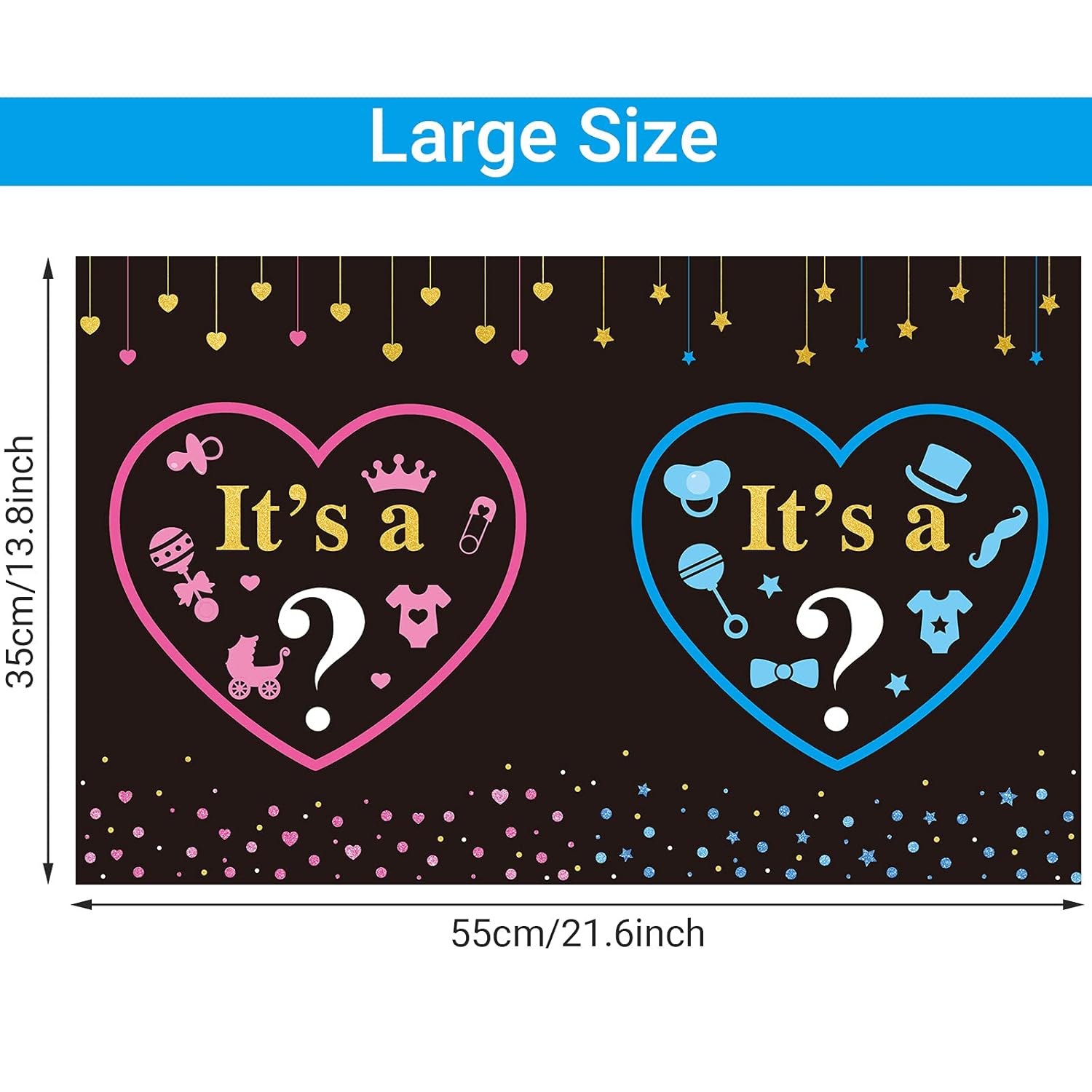 Gender Reveal Games For Guests Gender Reveal Boy Or Girl Decorations Guests Write Blessing For Baby And Sign On The Prediction Guestbook Cards Baby Q Ideas Games Party Supplies