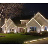 Commercial Deluxe Christmas Light Clips - Box Of 50 Clips For Shingle, Gutter Or Roof - C5,C6,C7,C9,C12,Globe,Mini Lights - Swivel Lock Design - Fast Install Outdoor Clips