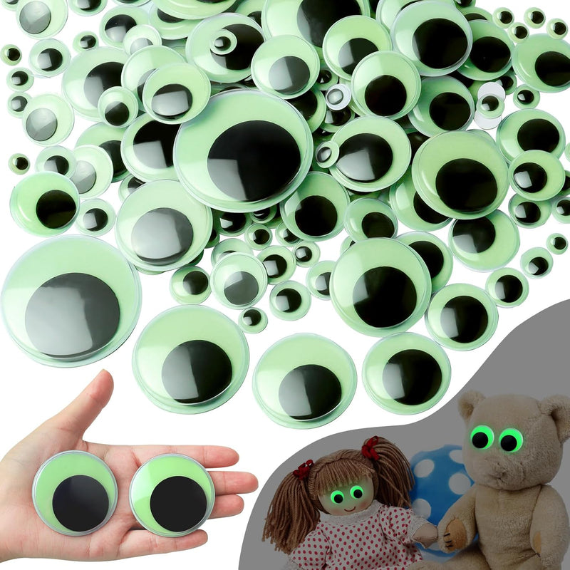 340 Pcs Googly Eyes Self Adhesive For Crafts Glow In The Dark Luminous Craft S