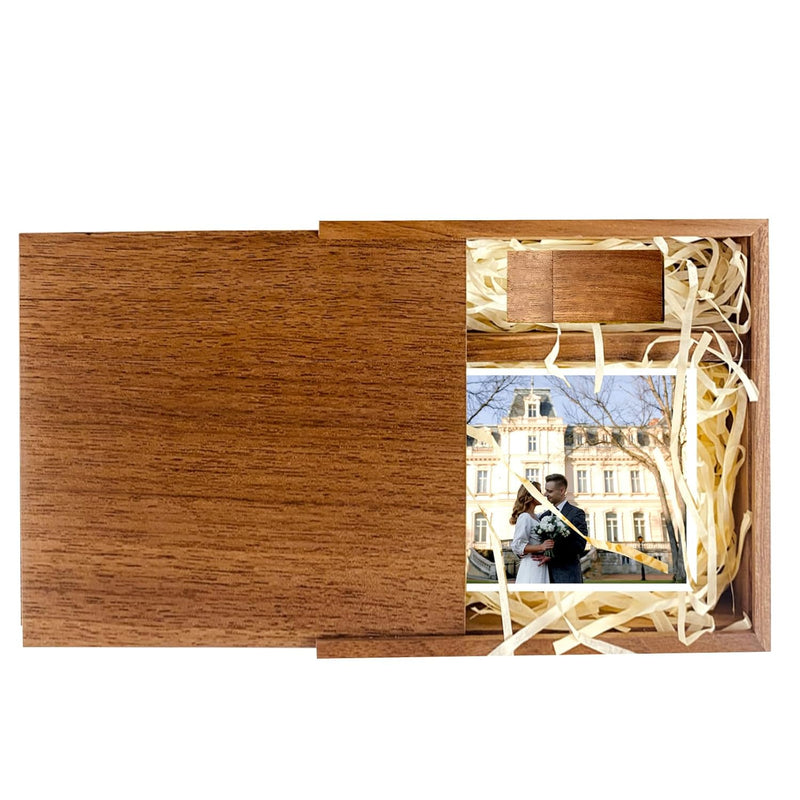 32Gb Usb 3.0 Wooden Usb Flash Drive, Wedding Usb Drive With Box For Storing Ph