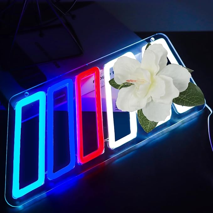 Car Neon Sign Dimmable LED Wall Light for Garage Bedroom Playroom Auto Shop Decor