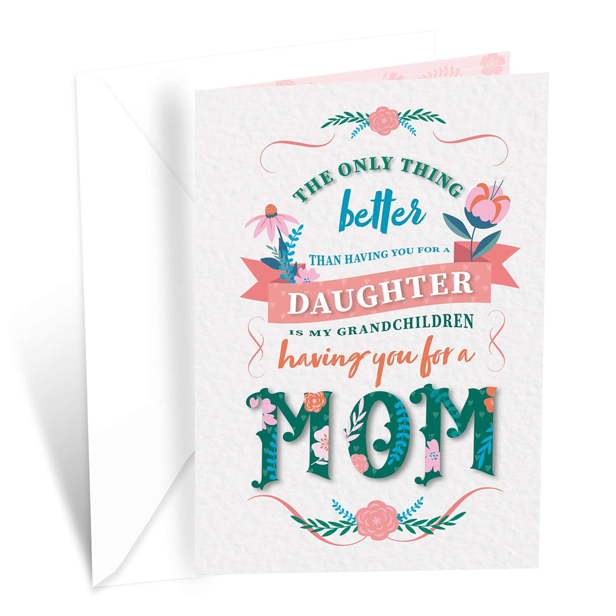 Mother'S Day Card For Daughter, Made In America, Eco-Friendly, Thick Card Stock With Premium Envelope 5In X 7.75In, Packaged In Protective Mailer
