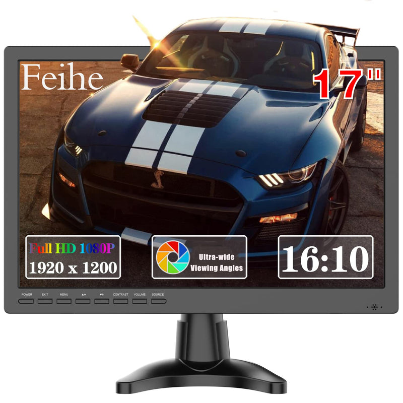 17 Inch Full Hd 1920X1200 Led Monitor With Hdmi Vga Build-In Speakers, 60Hz Re