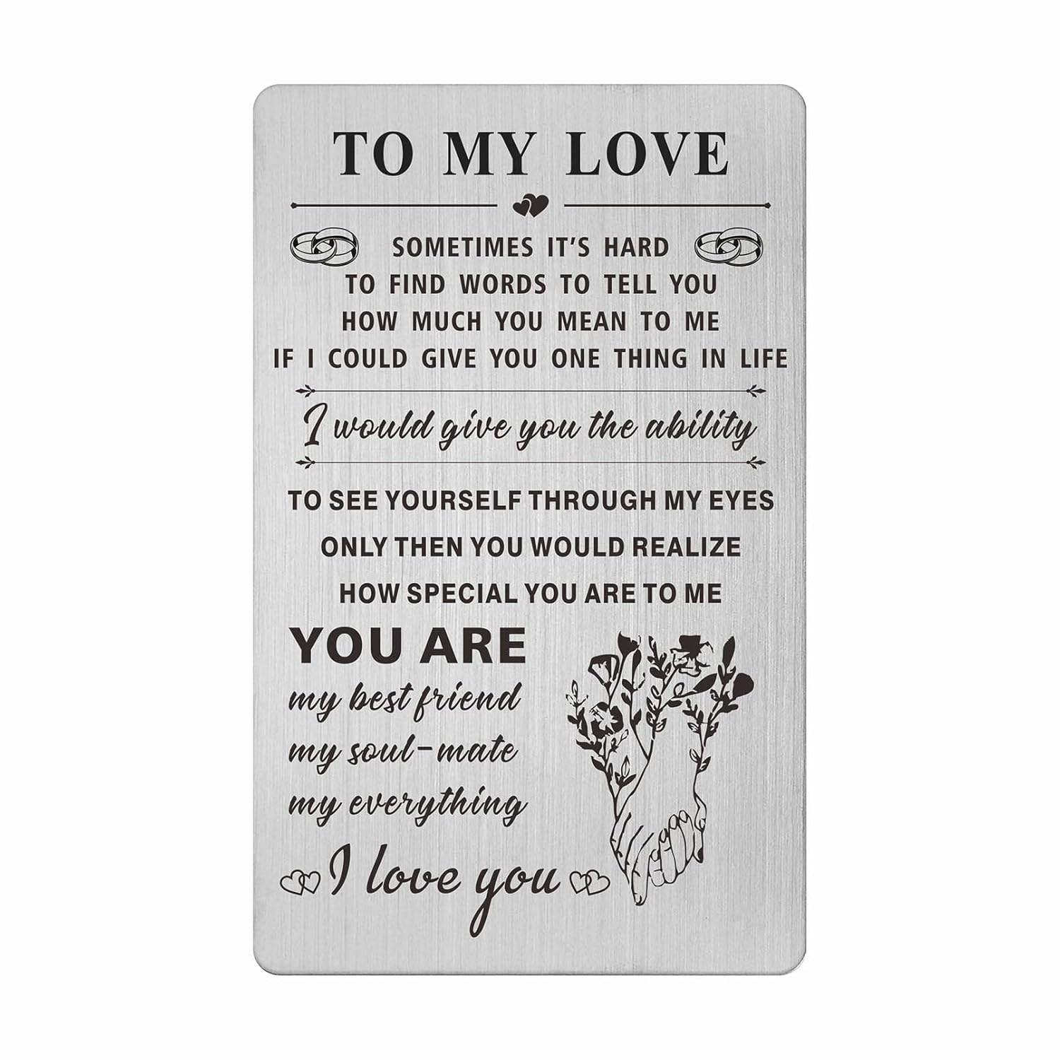 I Love You Gifts For Her Women, Romantic Wedding Anniversary Card For Girlfriend Wife, I Love You Always And Forever, Valentine'S Mother'S Day Christmas Birthday Card For Wife Girlfriend Woman