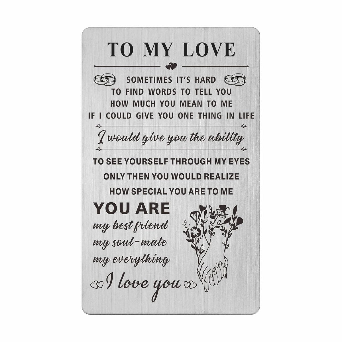 I Love You Gifts For Her Women, Romantic Wedding Anniversary Card For Girlfriend Wife, I Love You Always And Forever, Valentine'S Mother'S Day Christmas Birthday Card For Wife Girlfriend Woman