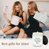Sister Candle Gifts, Funny Sister Birthday Gifts - Happy Birthday Gift For Sisters From Sisters Brother, Handmade Candle Gift 7Oz
