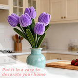 Handmade Pipe Cleaner Flower Bouquet (Purple)