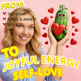 Positive Pickle Card, Pickle Gift, Affirmation Cards For Women, Emotional Support Pickle, Cute Valentines And Birthday Gift For Teen Girls, Daughter, Sister & Best Friend