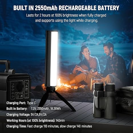 TL20C RGB Light Wand Magnetic Handheld LED Tube Light Bar 2500K 8500K for Vlog TikTok YouTube