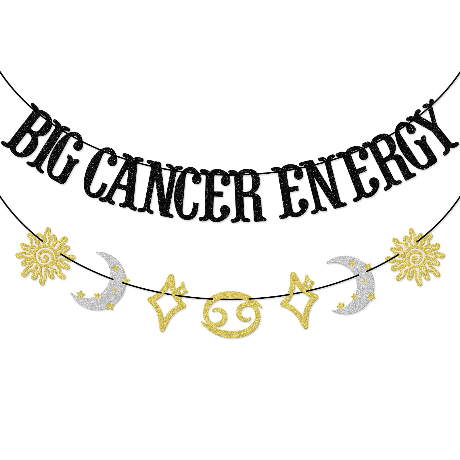 Big Cancer Energy Banner, Cancer Zodiac Birthday Party Decor